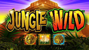 temple with jungle flowers and logo "Jungle Wild"