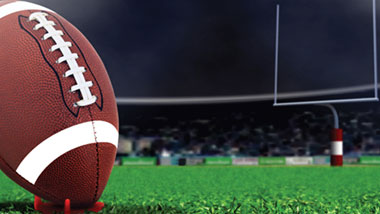 football and uprights