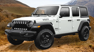 A jeep in the desert