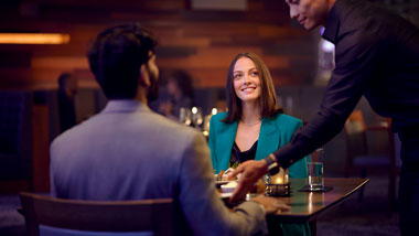 couple dining